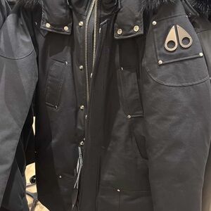 Moose Knuckles Black Puffer Jacket